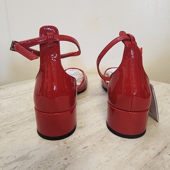 MANGO Women's Patent Leather-Effect Heeled Shoe - B018.4 - Picture 2 of 9